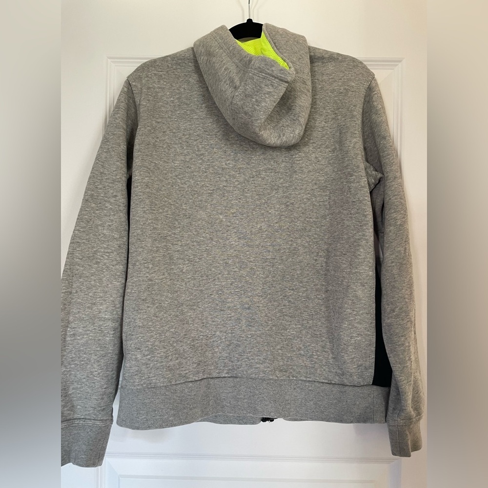 Nike Colorblock Tech Hoodie, black and grey with neon accents, men’s medium - Picture 6 of 7